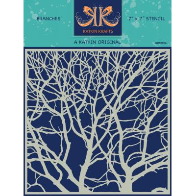 Katkin Krafts Stencil - Branches